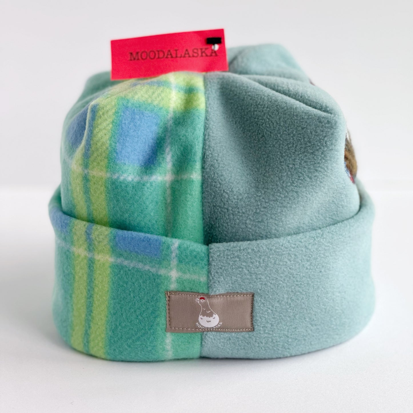 Plaid Moose Four Corner Beanie