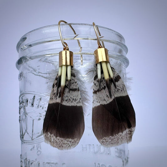 Feather and Quill Earrings